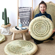 LTINN Tappetini Rotondi, Fatti a Mano in Tatami Intrecciati in Paglia, tappetini di Protezione Ambientale ispessiti Naturali, tappetini Sono Resistenti all'Usura, robusti, Comodi e durevoli