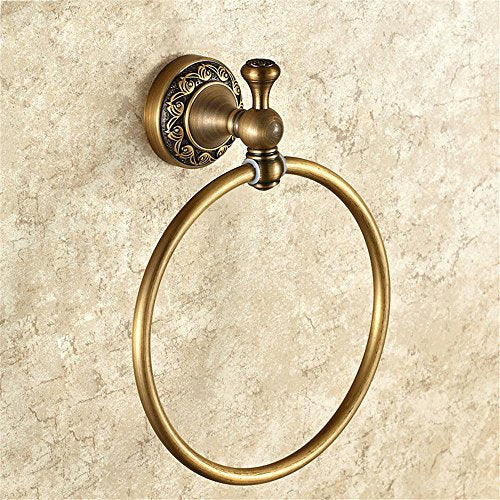 KaO0YaN-Towelrack Portasciugamani in Rame Antique Portasciugamani Portasciugamani Tondo Portasciugamani da Bagno Portasciugamani Europeo Asciugamano Appeso