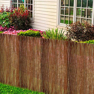 vidaXL Recinzione in Salice Recinto Giardino Decorativo Versatile Naturale Privacy Paravento Frangivento Recinto a Schermo 300x120 cm