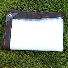 MHBGX Impermeabile Copertina Tarp Incatramata, Parasole Net, Ombra Panno, Tarpaulintransparent Impermeabile Spessa Fogli Di Plastica a Prova Di Pioggia Tenda Panno Antivento Tarp 120G / M²,a,2 * 3M