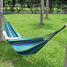 Sourcingmap® Cotone Corda Campeggio Amaca appesa in Tela Blu di Letto di 200cm x 80cm Combo B