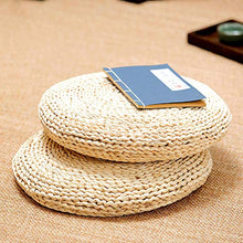 PoeHXtyy Paglia Piatto Sedile Cuscino Tatami Pavimento Cuscino Pouf Mat Vimini Mat futon Piatto Meditazione Zen Cuscino