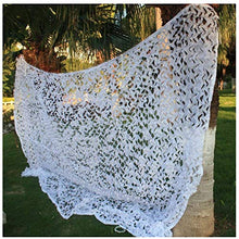 Rete mimetica ideale come protezione solare Rotolo di reticolato da camuffamento per la privacy, per bar, giardino, campeggio osservazione degli animali e molto altro ancora -Bianco 5x8m(16x26ft)