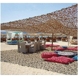 AWCPP Camo Netting Shading Net Desert Desert Network Camouflage Network | Sfondo Ombrellone It Color Shade Netting | Adatto per la Campagna per la Protezione Solare Di Caccia Selvatica,6 * 8M.