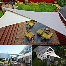 MEEYI Vela Ombreggiante Tenda 4.5X4.5X4.5m Tenda da Sole per Esterno Anti-UV 95% Impermeabile & Protezione Solare Antivento & Resistente a Strappi per Giardino Cortile Piscine, Cachi
