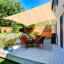 Duerer Vela Ombreggiante 3x4M Rettangolo, Protezione UV 95%, 185GSM Tenda a Vela per Patio, Giardino, Pergola, Backyard, Outdoor Facility & Activities -Beige