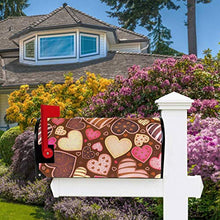 Copre per cassetta postale di San Valentino, cioccolato, con cuore, per matrimonio, grande, per giardino, cortile, decorazione per la casa, dimensioni 64,8 x 53,3 cm