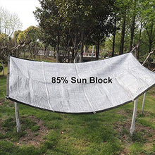 Lanrui Tende da Sole Ombra Panno Wiht Resistente ai Raggi UV 85% di Alluminio Sunblock Shading Netto all'aperto Sun Shelter Tetto Pet Ombra di Copertura (Dimensioni: 3M × 3M) Dimensione: 3M × 7M