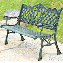GaoF Panchina da Giardino per Esterni, mobili da Esterno in ghisa, panchina da Veranda, panchina da terrazza per Il Tempo Libero in Ferro antiruggine, Adatta per Ponte/Prato/Strada