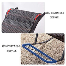 GAXQFEI Mobili da giardino in rattan, patio rattan mobili divano tessitura sedia a dondolo, poltrona rattan divano da giardino set per cortile, piscina o cortile,E.