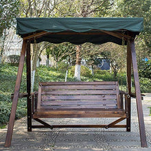 HLZY Grande aliante all'aperto con Supporto, Sedie a Battente all'aperto per Adulti, Giardino in Legno Swing Swing Swing Seden Banco Perfetto per Patio, Giardino