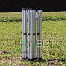 RAY BOT. Gazebo pieghevole 3x3 in alluminio con pali esagonali da 45mm e tessuto impermeabile. Linea professionale (Con Teli Laterali, Grigio)