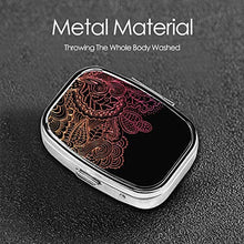Scatola quadrata per pillole medicinali con pizzo caldo su nero moda pillola organizer da viaggio pillola dispenser per vitamine integratori