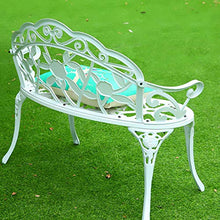 LXLH Panca da Giardino Sedile Sedia da Giardino Panca da Esterno Panchina per Il Tempo Libero Sedile in Ferro anticorrosivo Schienale da Giardino Giardino Balcone Esterno Sedia Doppia 39,37 * 21,