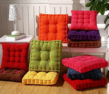Milopon - Cuscino per sedia con schienale alto, in Corduroy, per sedie da giardino (giallo)