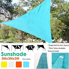 N / A Tenda a Vela Triangolo 4x4x4m, Traspirante e Protezione Raggi UV, per Esterni, Cortile, Giardino, Verde