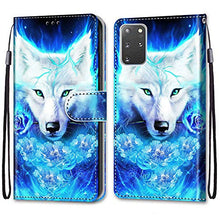 Nadoli Colorato Portafoglio Caso per Samsung Galaxy S20 Plus,Freddo Divertente Animale Fiore Farfalla Serie Creativo Design Pelle Magnetico Flip Custodia con Slot per Schede
