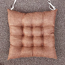 Cuscino per sedia, morbido, antiscivolo, con cinghie fisse, spessore quadrato, ideale per sedie da pranzo, casa, cucina, giardino, soggiorno, auto, ufficio, interni ed esterni