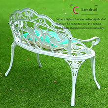Household Products Sedia da Giardino Sedia Doppia in Metallo per Esterni, Panca da terrazza con bracciolo Schienale, Poltrona da Salotto per la Decorazione della casa, per Veranda/Parco/Cortile