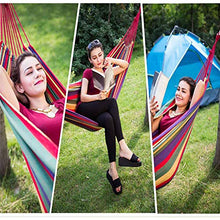 Amaca Da Esterno Arcobaleno Tempo Libero Amaca Portatile Tela Ultralight Giardino Sport Casa Viaggio Amaca Da Campeggio 280 * 150 Cm Bluewithstick