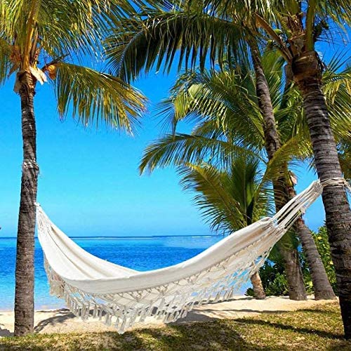 Amaca Grande Amaca Per 2 Persone Stile Boho Brasiliano Macramè Con Frange Deluxe Doppia Amaca Sedia Altalena A Rete Altalena Da Appendere Per Interni