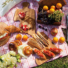 STKASE® Coperta Telo Picnic Impermeabile Coperta da Picnic, Coperta Picnic Impermeabile Pieghevole con Manico Portatile, con 3 Strati di Pile, Cotone e PEVA,145 * 80CM