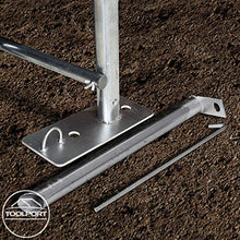 TOOLPORT Tenda Garage 3,3 x 6,0m Tenda per Il Bestiame Tenda Capannone in PVC ca. 550 g/m² e Stabile Costruzione in Acciaio Grigio