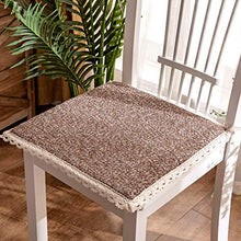 XHNXHN Cuscini per sedie Quadrati Traspiranti, Cuscini per sedili in Pizzo Sgabello da Esterno per Interni Cuscini per sedie da Pranzo Antiscivolo Imbottiti universali Colore caffè 30x30cm (12x12In