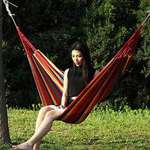 You's Auto Amaca in Cotone da Esterno per Giardino Singolo Amaca da Giardino 240 x 80 cm Fino a 200KG con Corda 2 x 2m per Viaggio Camera e Giardino (con Supporto)