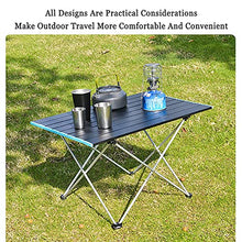 Tavolo Pieghevole in Lega di Alluminio, Tavolo Portatile da Esterno Ultraleggero E Multifunzionale, per Giardino, Patio, Picnic, Barbecue, Pesca in Spiaggia, Carico di Orso 25 kg / 55 Libbre