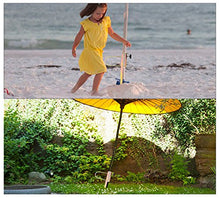 Ombrello Sun Ombrellone Portabobinatura in metallo stabilizzabile Ø 25-32mm Adattabile Ancoraggio di Sabbia per la Spiaggia Giardino da Pesca Giardino All'aperto Ancora Contro Forte Vento 42cm