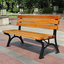 Panchina da Giardino panchina da Giardino panchina da Giardino, Sedile in Metallo ghisa da Giardino 2-3 posti per Esterni, Sedia da Veranda in Legno massello anticorrosivo Resistente agli Agenti ATM