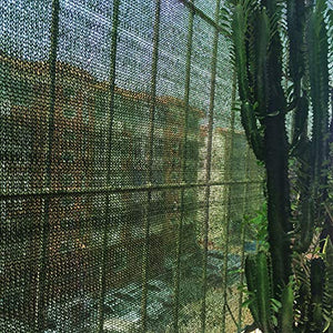 NAIZY - Protezione solare per la privacy, protezione da sguardi indiscreti da tennis, protezione dal vento, rete ombreggiante per campi sportivi, giardino, recinzione in rete (verde scuro, 1 m x 50 m)