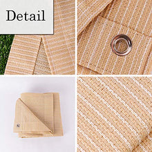 CYY Rettangolare Beige Telo Ombra Durevole Impermeabile,90% Rete Ombreggiante con Occhiello,per Esterni Balcone Cortile(10x13ft/3x4m)