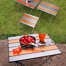 RWEAONT Tabella Pieghevole da Esterno Portatile Ultralight in Lega di Alluminio Mini Pieghevole Camping BBQ Sedia Coltivabile Computer Desk (Color : Medium)