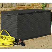 Festnight Baule Rettangolare in PP Antracite Impermeabile da Giardino/Patio/Balcone/Terrazza da Esterno 120 x 56 x 63 cm 420 L