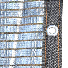 Telo Ombreggiante, Paralume in Tessuto 75% Aluminet Riflettente con Bordo Nero e passacavi, Copertura in Maglia Sunblock for Giardino Veranda Portico Balcone Posto Auto Coperto (Size : 2m x 7m)