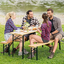 Tavolo da picnic all'aperto Tavolo pieghevole Pieghevole Pieghevole Picnic Tavolo da birra con set da salotto Tavolo da picnic in legno per patio Attività all'aperto Uso giardino Bbq Party Table