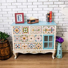 Armadietto laterale con accento da cucina, cassettiera, cassettiera, credenza vintage