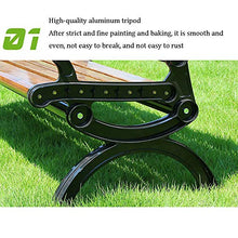 Panchine da giardino per esterni, sedie in plastica e legno, panchine da terrazza con braccioli schienale, sedie da patio anti-corrosione e resistenti al sole per giardini / portici / balconi