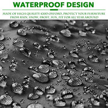Copertura per mobili da giardino con striscia riflettente, impermeabile, antivento, resistente ai raggi UV, a prova di umidità Oxford (128 x 71 cm)