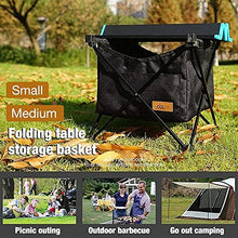 Tavolo da campeggio pieghevole in alluminio tavolo da campeggio barbecue con borsa da appendere picnic tabl per picnic spiaggia pesca barbecue (55,2 x 40,8 x 46 cm)