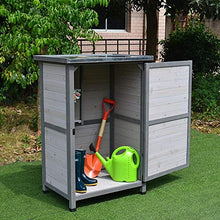 BOPP - Scatola portaoggetti da giardino con coperchio, impermeabile, anti-ruggine, per giardino, esterno, resistente, per conservare vari oggetti e migliorare l'utilizzo dello spazio