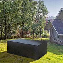 DIELUNY - Rivestimento per mobili da giardino, 132 x 61 x 87 cm, rivestimento per tavolo da esterno ad alte prestazioni, impermeabile, antistrappo, in tessuto Oxford, neve antivento con coulisse