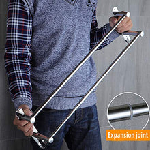 Portasciugamani In Acciaio Inox Flessibile Regolabile Da 50 A 90 Cm 3 Cravatte Braccio Portasciugamani Appendiabiti Da Parete Per Bagno Fisso 60 cm