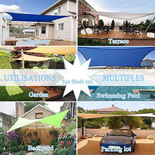 BEDSETS Tende da Sole per Esterno, Vela Ombreggiante,Protezione Raggi UV Vela Tenda, Impermeabile e Resistente, Tenda a Vela per Giardino Balcone Terrazza (2X5m,Bianca)