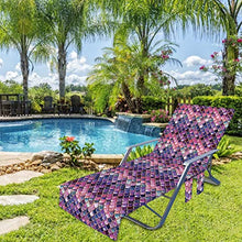 Copertura pieghevole per sedia da spiaggia con anguria per piscina, lounge e chaise, con tasche laterali, per piscina, hotel, giardino, crociera, 75 x 210 cm