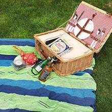 KJLM Single/Double Outdoor Garden Cotton Camping Hammock-Perfect per Campeggio e all'aperto o Giardini e Viaggi (Blu 210x80)