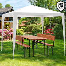 Deuba Gazebo da giardino 3x3m 9m² idrorepellente protezione UV50+ gazebi esterni tendone per feste sagre