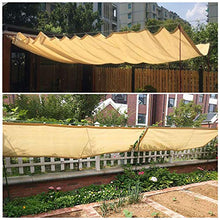 Yeanee Rete Ombreggiante con Occhielli,Beige Ombra Tende,Telo di Protezione Rivestimento per balconi Giardino,2x2m 2x4m 3x4m 3x6m 4x6m 4x10m 5x6m 5x9m 6x7m 7x10m 8x12m